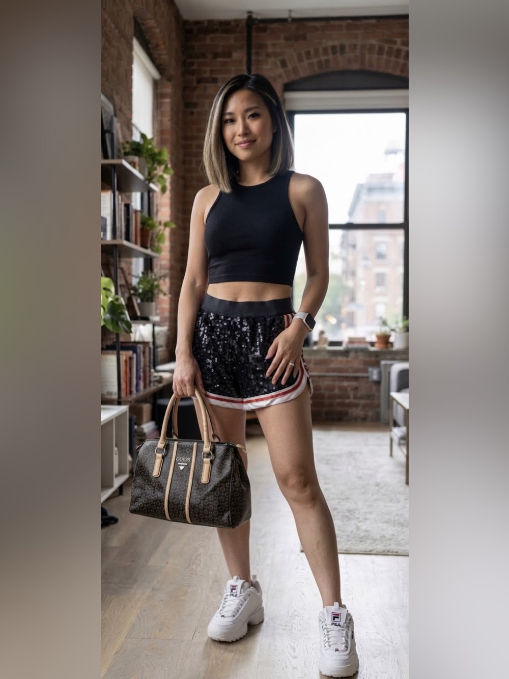 Fila Sequin Shorts